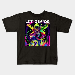 Woman In Graffiti Look Dancing In Disco 1 Kids T-Shirt